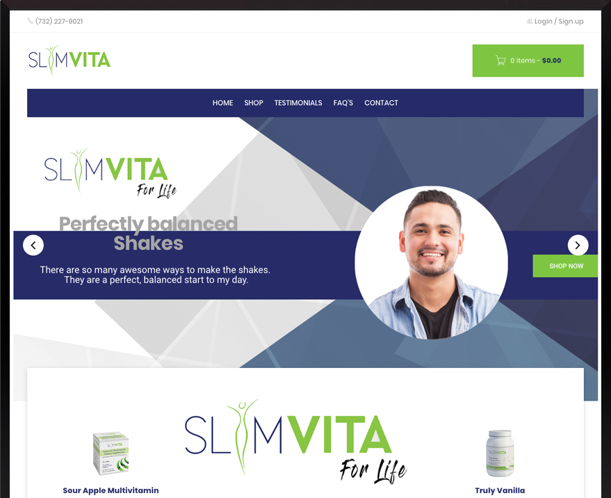 E-commerce WordPress SlimVita
